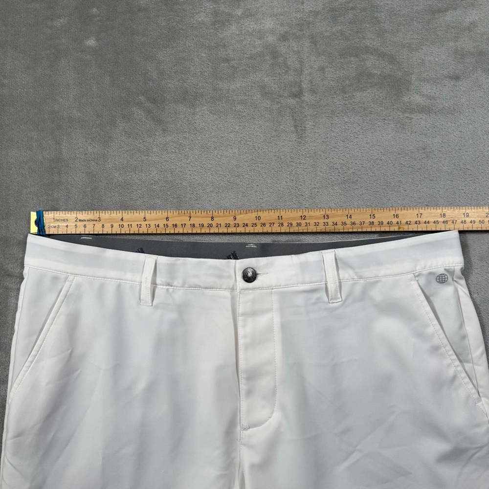 Adidas Golf Ultimate365 Pants Mens 36x33 White Performance Regular Straight - Picture 4 of 10
